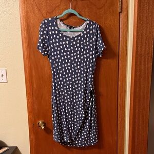 41 Hawthorn Blue Polka Dot Mini Dress